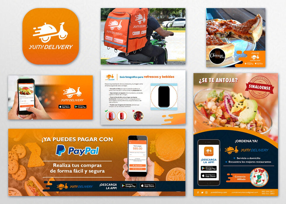 YumDelivery - Servicio de comida a domicilio (Branding, publicidad y social media)